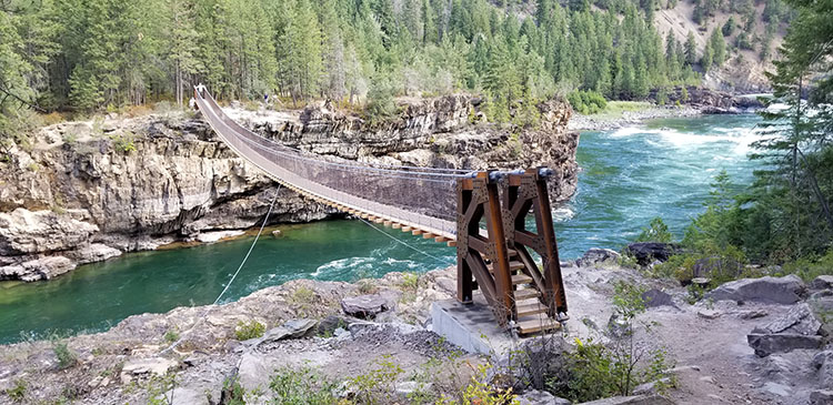 Kootenai Falls & Swinging Bridge